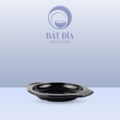 Đĩa Lót Bò Bít Tết Melamine Đen