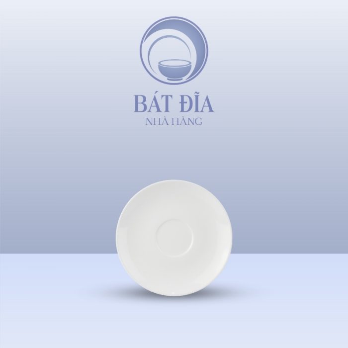 Đĩa Lót Chén Melamine Trắng