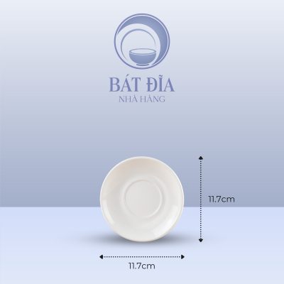 Kích Thước Đĩa Lót Ly Dày Melamine Trắng
