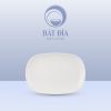 Đĩa Oval Ảo Melamine Trắng
