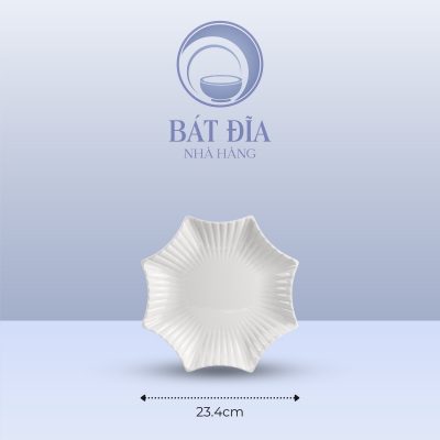 Kích Thước Đĩa Sao Melamine Trắng