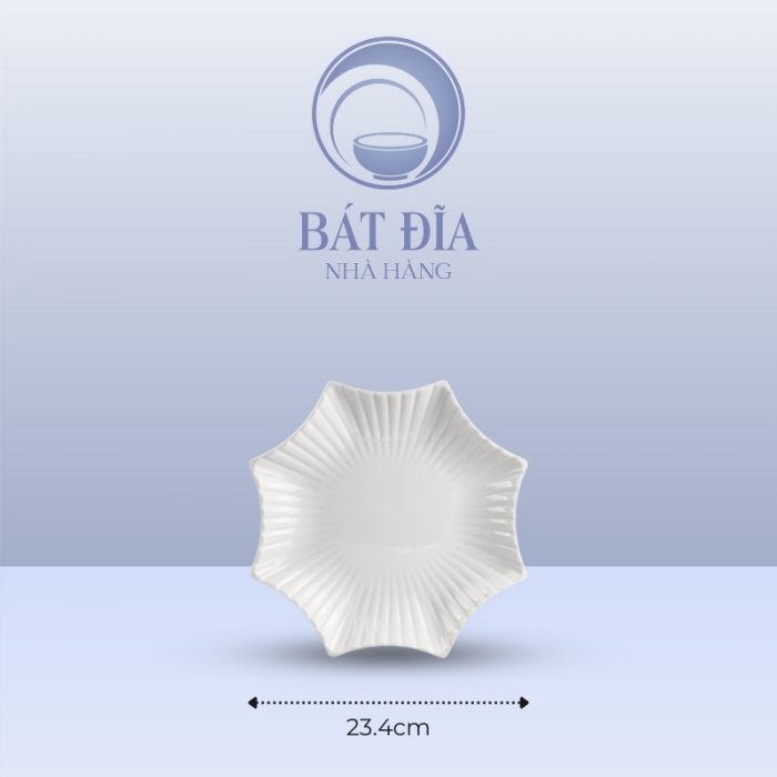 Kích Thước Đĩa Sao Melamine Trắng