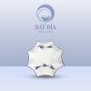 Đĩa Sao Men Kem Vẽ Cá Xanh