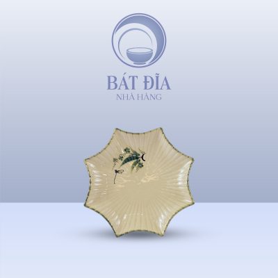 Đĩa Sao Men Xanh Đào Chuồn