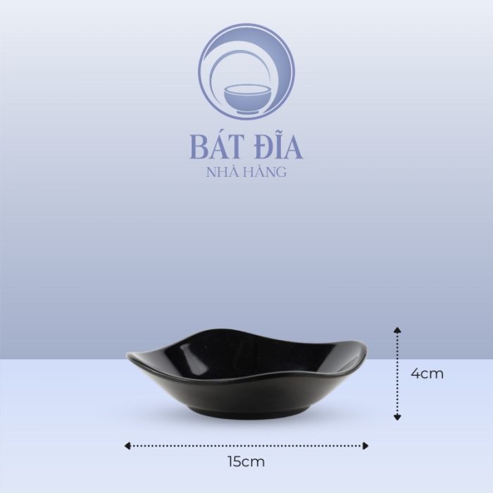 Kích Thước Đĩa Sâu Melamine Đen