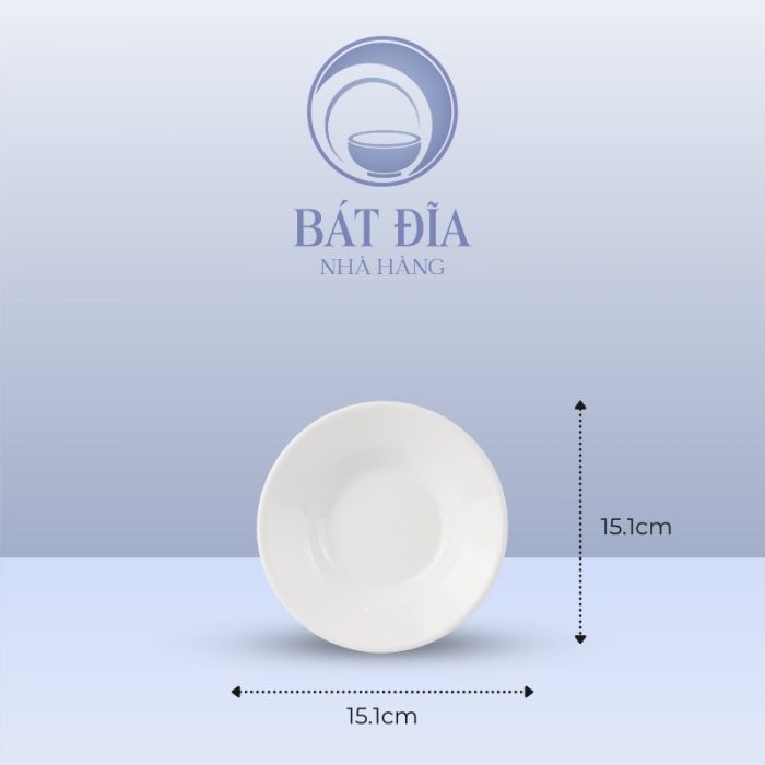 Kích Thước Đĩa Sâu Melamine Trắng
