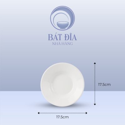 Kích Thước Đĩa Sâu Melamine Trắng