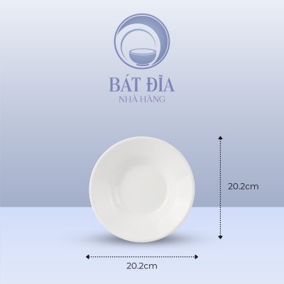 Kích Thước Đĩa Sâu Melamine Trắng