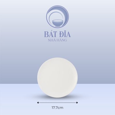 Kích Thước Đĩa Tròn Ảo Melamine Trắng