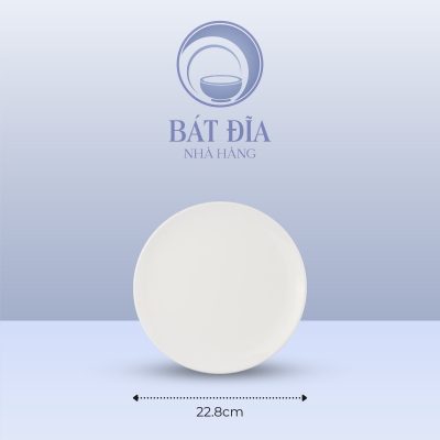 Kích Thước Đĩa Tròn Ảo Melamine Trắng