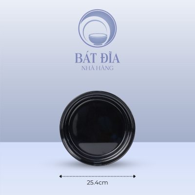 Kích Thước Đĩa Tròn Melamine Đen