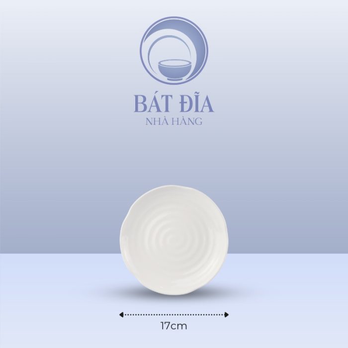 Kích Thước Đĩa Tròn Melamine Trắng
