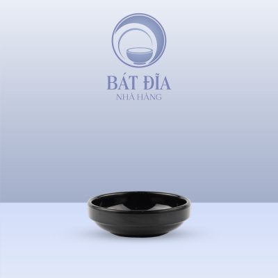 Đĩa Tương Melamine Đen