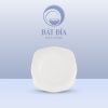 Đĩa Vuông Có Vân Melamine Trắng