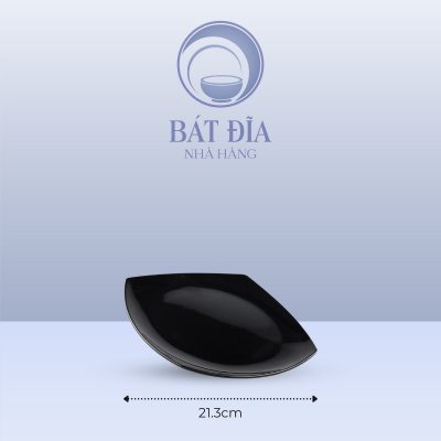 Kích Thước Đĩa Vuông Ảo Melamine Đen