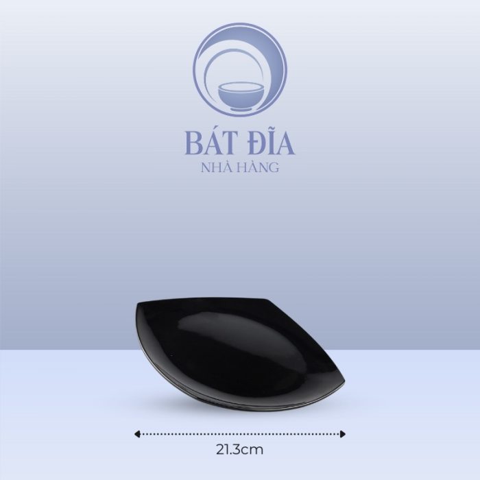 Kích Thước Đĩa Vuông Ảo Melamine Đen