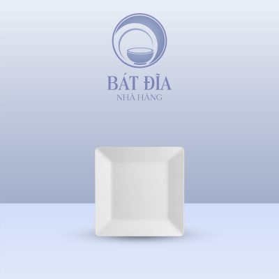 Đĩa Vuông Melamine Trắng