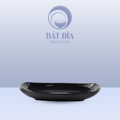 Đĩa Xuồng Melamine Đen