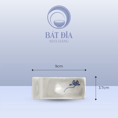 Kích Thước Gác Đũa 2 In 1 Men Trắng Vẽ Sen Lam