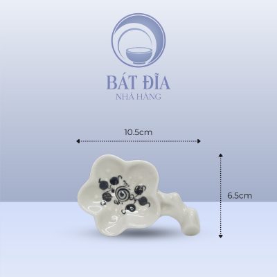 Kích Thước Gác Đũa Hoa Men Trắng Vẽ Hoa Dây