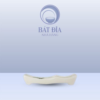 Gác Đũa Men Kem Vẽ Sen Xanh