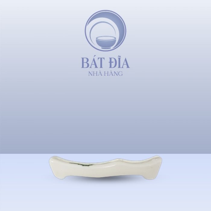 Gác Đũa Men Kem Vẽ Sen Xanh