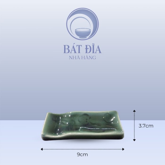Kích Thước Gác Đũa Men Xanh Hoa Bèo