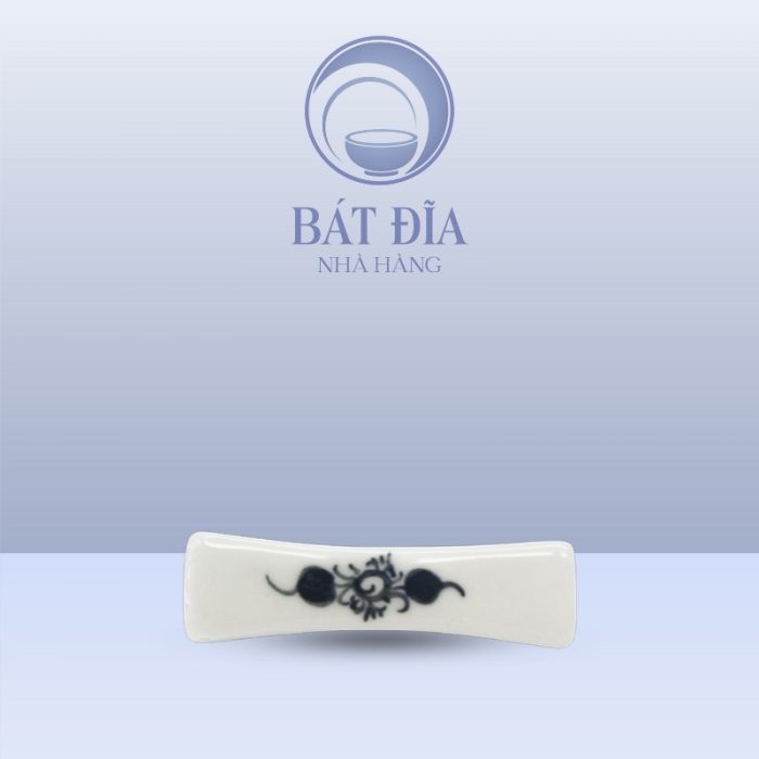 Gác Đũa Nhỏ Men Trắng Vẽ Hoa Dây