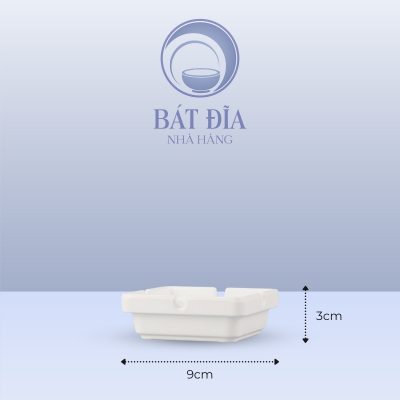 Kích Thước Gạt Tàn Thuốc Melamine Trắng