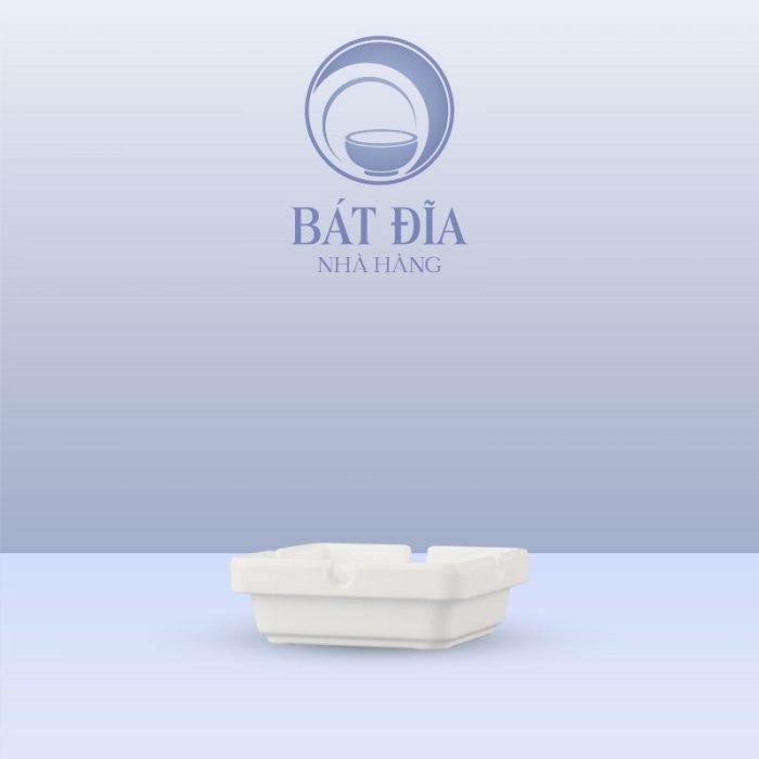 Gạt Tàn Thuốc Melamine Trắng