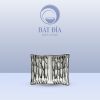 Gia Vị 2 Ngăn Lượn Men Trắng Vẽ Cá Đàn