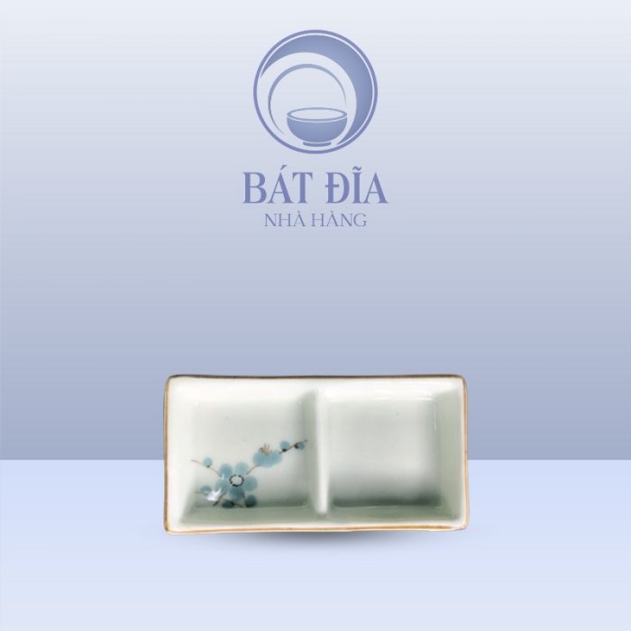 Gia Vị 2 Ngăn Men Kem Hoa Đào Xanh