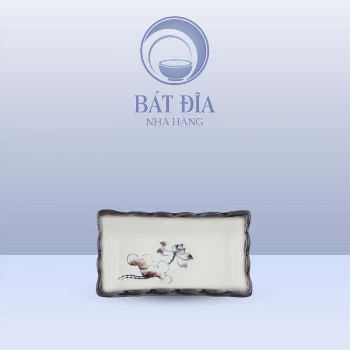 Gia Vị 2 Ngăn Men Kem Vẽ Sen Nâu