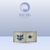 Gia Vị 2 Ngăn Men Rạn Vẽ Chuồn Xanh