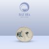 Gia Vị 2 Ngăn Oval Men Rạn Vẽ Chuồn Xanh
