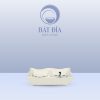Gia Vị Chữ Nhật Lượn Men Trắng Vẽ Hoa Dây