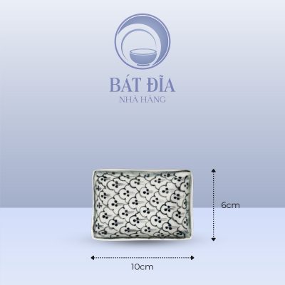 Kích Thước Gia Vị Chữ Nhật Men Xanh Hoa Bèo