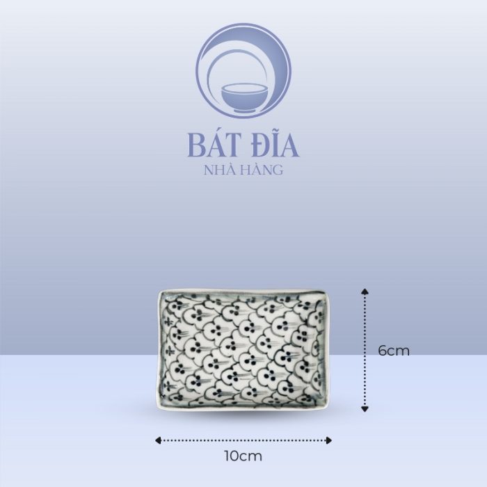 Kích Thước Gia Vị Chữ Nhật Men Xanh Hoa Bèo