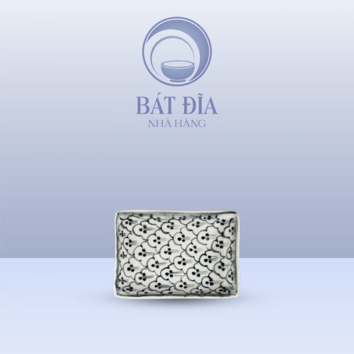 Gia Vị Chữ Nhật Men Xanh Hoa Bèo