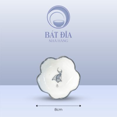 Kích Thước Gia Vị Hoa Men Kem Vẽ Cá Xanh