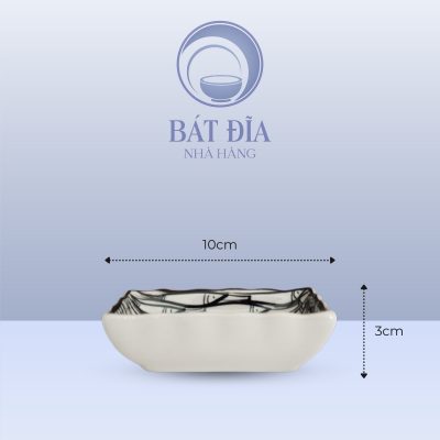Gia Vị Lượn Men Trắng Vẽ Cá Đàn