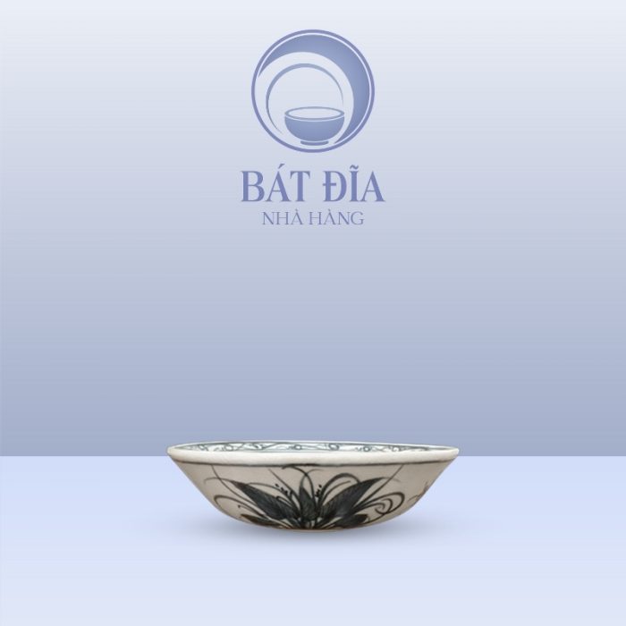 Gia Vị Tròn Men Rạn Vẽ Chuồn Xanh