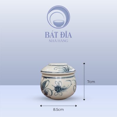 Kích Thước Hũ Gia Vị Men Rạn Vẽ Chuồn Xanh