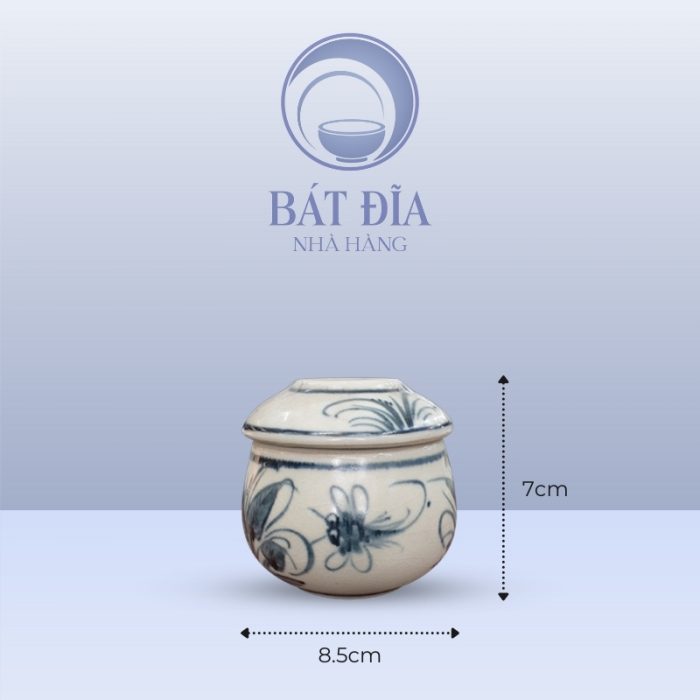 Kích Thước Hũ Gia Vị Men Rạn Vẽ Chuồn Xanh