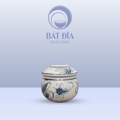 Hũ Gia Vị Men Rạn Vẽ Chuồn Xanh