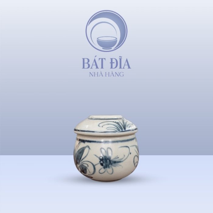Hũ Gia Vị Men Rạn Vẽ Chuồn Xanh