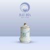 Hũ Tăm Men Kem Hoa Đào Xanh