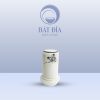 Hũ Tăm Men Kem Vẽ Sen Nâu