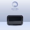 Khay Chữ Nhật Có Tay Cầm Melamine Đen