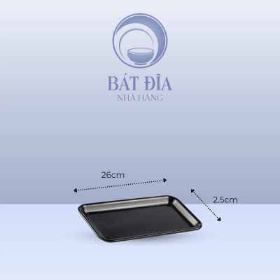Kích Thước Khay Khăn Mặt Melamine Đen
